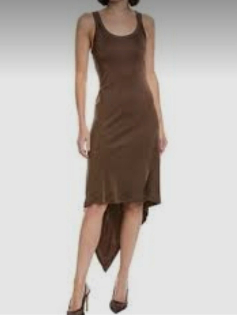 Helmut Lang Scarf Hem Tank Dress